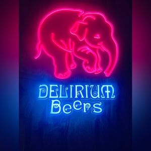 Delirium Beer Neon Light